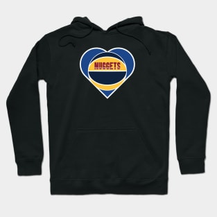 Heart Shaped Denver Nuggets Basketball Hoodie